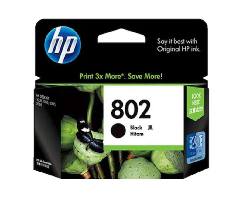 HP INK CARTRIDGE 802 L BLACK (CH563ZZ)